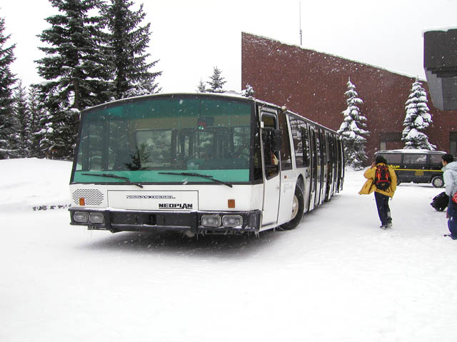 Tomamu-resort Skiing ground, shuttle-bus
